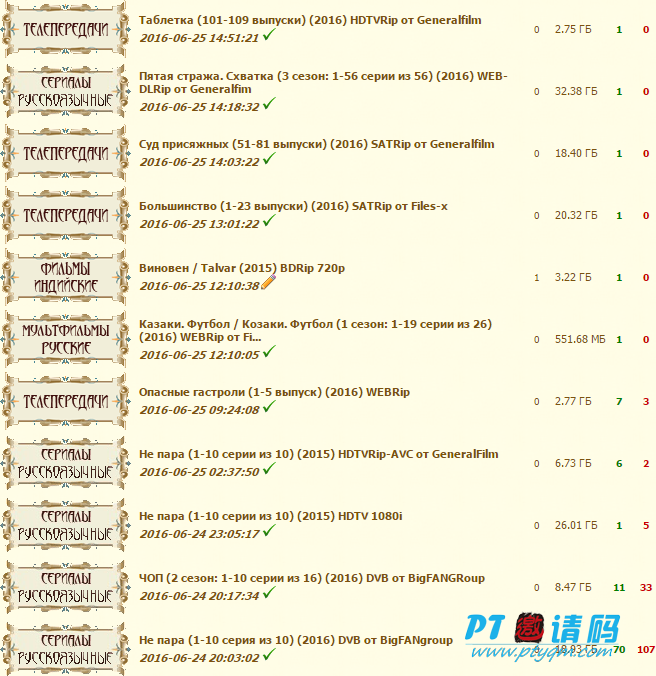 【Files-X】俄罗斯高清电影PT站开放注册中