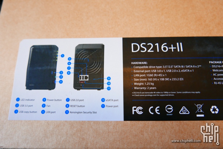 Synology群晖 DS216+II 开箱评测 我的家庭数据中心